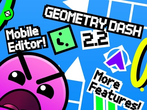 Geometry Dash 2.2 Mobile Editor touch controls and level creation interface