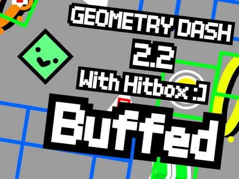 Play Geometry Dash 2.2 SR with hitbox buffed mod online