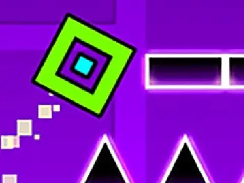 Geometry Dash 3.0 colorful logo featuring pop-culture game characters mashup