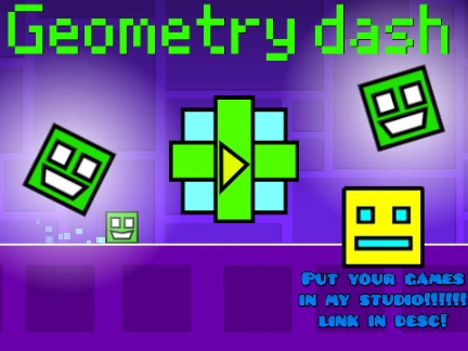 Geometry Dash 8K VISITS Nearly New Intro level gameplay screenshot