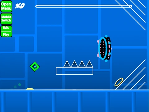Geometry Dash 960t Challenge difficult gameplay screenshot