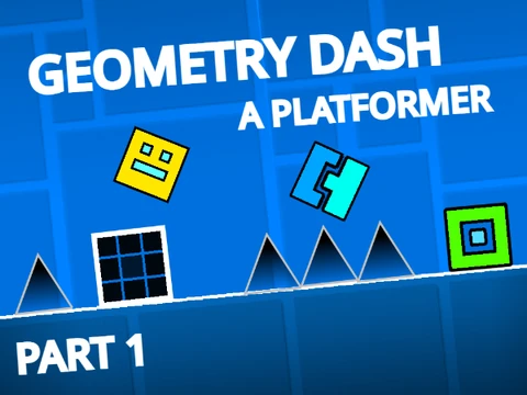 Play Geometry Dash, a mobile friendly platformer game, on your phone online free