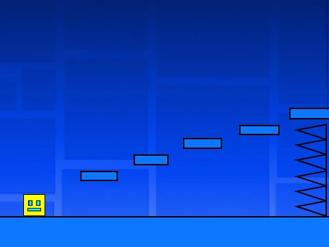 Play Geometry dash - A platformer v1.2 online free platformer mode