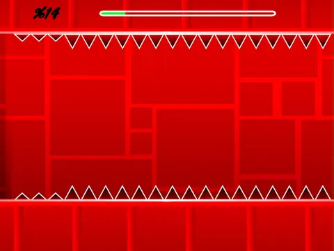 Geometry Dash Arrow Remix V2 gameplay screenshot showing arrow patterns