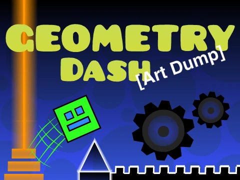 Geometry Dash Art creative visual design logo