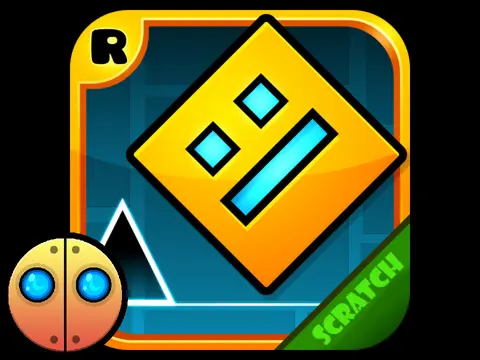Geometry Dash Auto AI bot playing levels automatically with Halloween theme