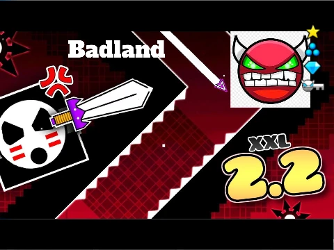 Play Geometry Dash Badland, an atmospheric fan game online