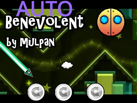 Watch Geometry Dash Benevolent AUTO automatic gameplay