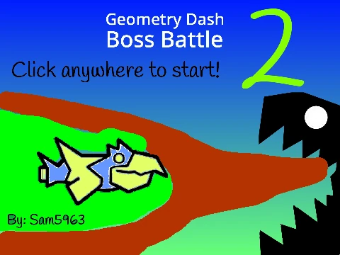 Play Geometry Dash Boss Battle 2 epic boss fight online free