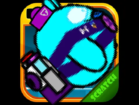 Geometry Dash BS StarrForce game logo featuring Brawl Stars crossover elements