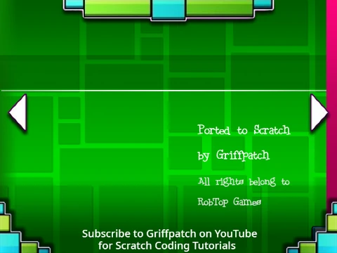 Play Geometry Dash but no spam, a relaxing level without intense clicking, online on Gosprunki