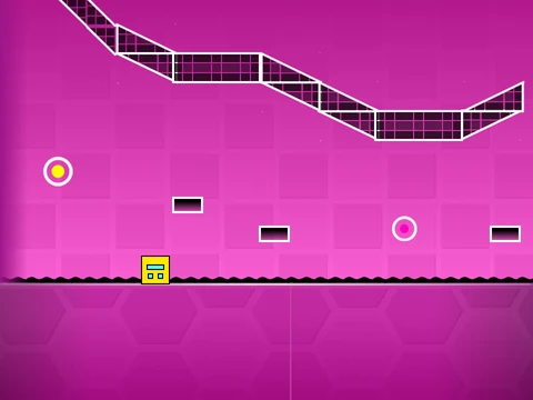 Play Geometry Dash Cadenza Hacked with noclip mode online