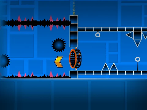 Play Geometry Dash challenge 1-opia NOWO TIME UPDATED online level