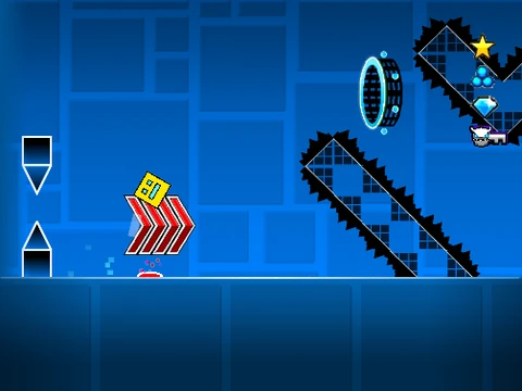 Geometry Dash Challenge 2 hard gameplay screenshot