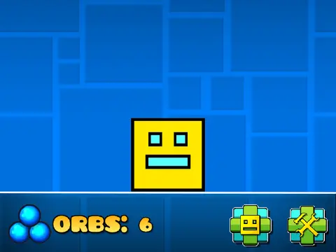 Geometry Dash Clicker Mobile Friendly Game Logo