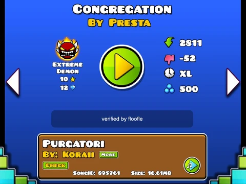 Play Geometry Dash Congregation Nerfed