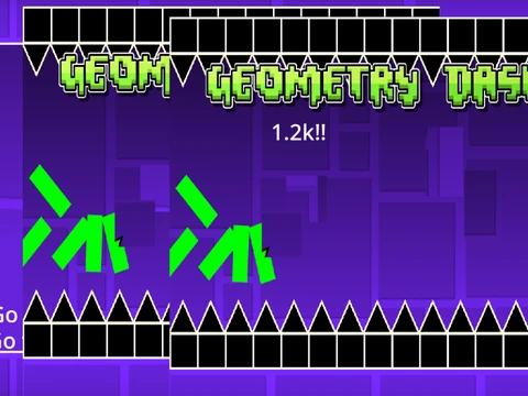 Play the glitchy and corrupted Geometry Dash level online