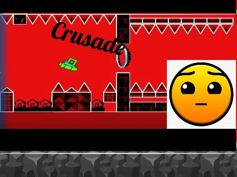 Play Geometry Dash Crusade online themed custom level