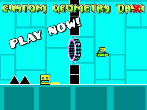 Geometry Dash CUSTOM v2 level design screenshot