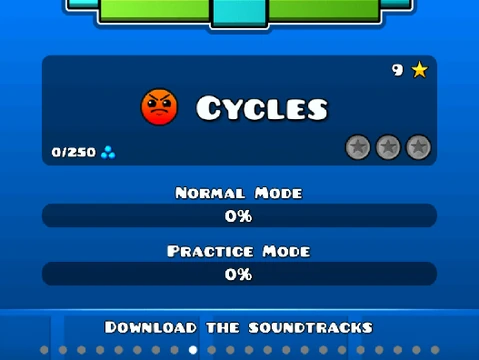 Geometry Dash Cycles NoClip gameplay with invincibility mode