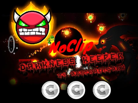 Geometry Dash Darkness Keeper level with noclip mode