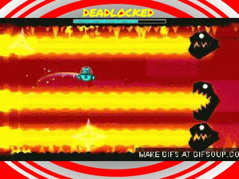 Animated GIF visualizing the music from Geometry Dash's Deadlocked level.