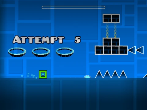 Geometry Dash death corridor preview 1 gameplay