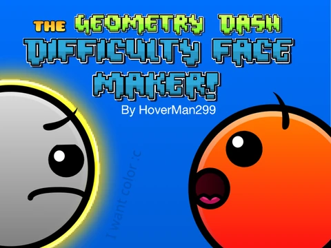 Create Geometry Dash difficulty faces online free