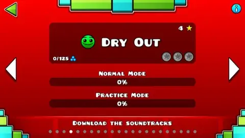 Geometry Dash Dry Out buffed version water theme level