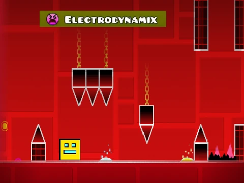 Geometry Dash Electrodynamix Music gameplay with audio focus