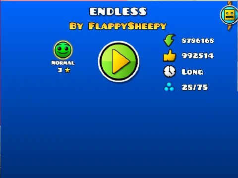 Play Geometry Dash Endless online free