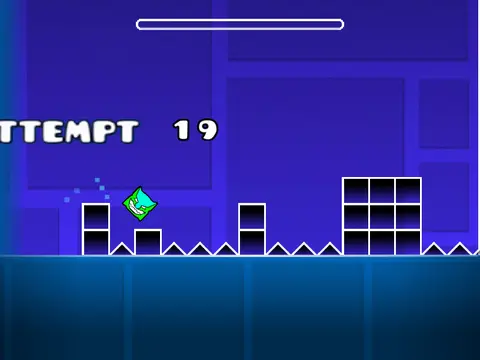 Geometry Dash Explorers V3 gameplay and level editor screenshot