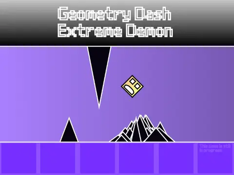 Geometry Dash Extreme Demon V5 gameplay visual