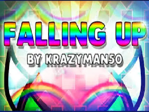 Screenshot of Geometry Dash Falling Up Extreme Demon level by KRMAL