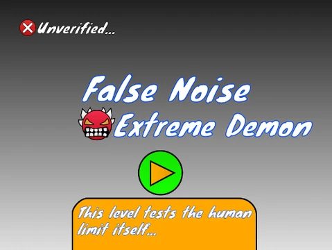Play Geometry Dash False Noise Top 2 Demon online at Gosprunki