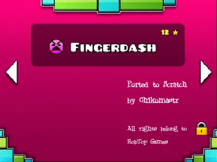 Play Geometry Dash Finger Dash But Messed Up chaotic glitch version online free