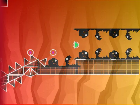 Play Geometry Dash Finger Dash v.n 1.1 v2 updated version online free