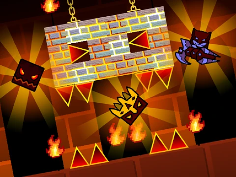 Play GEOMETRY DASH FIREBALL online free
