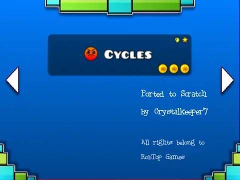 Geometry Dash Hacked Levels 9-13 modified game logo