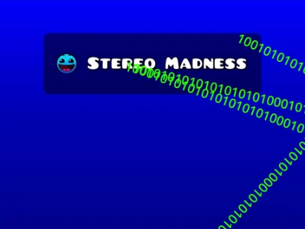 Geometry Dash HACKER level gameplay with glitch effects