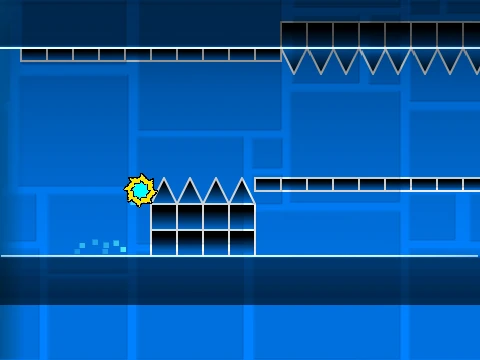 Geometry Dash Hard Music make you lose control intense gameplay screenshot