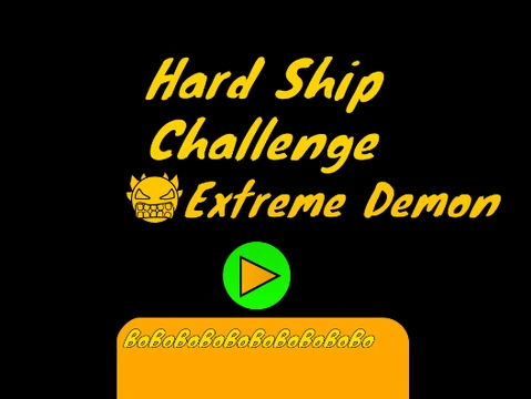 Play Geometry Dash Hard Ship Challenge online free on Gosprunki