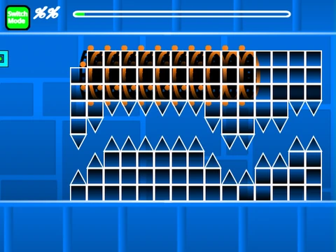 Play Geometry Dash hard spam level online for free