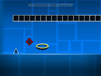 Play the challenging Geometry Dash Hard level online