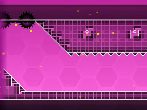 Play Geometry Dash Hexagon Force at 3x speed for an insane challenge