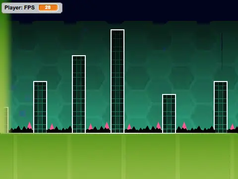 Geometry Dash Hexagon Force symmetric dual gameplay screenshot