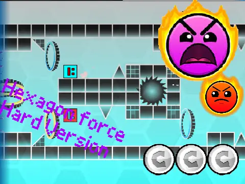 Play Geometry Dash Hexagon Force Remix fan level online free