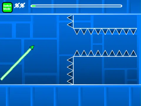 Play Geometry Dash Impossible Spam online, an extreme clicking speed challenge