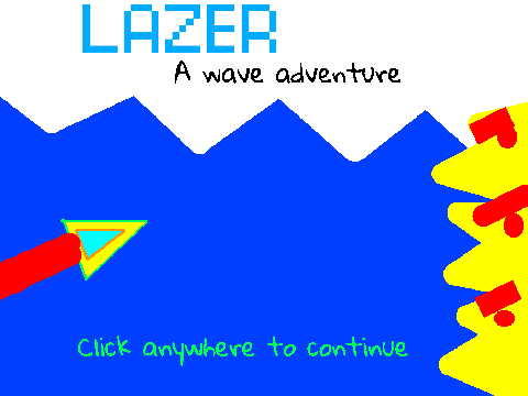 Geometry Dash Lazer A Wave Adventure Logo Cover