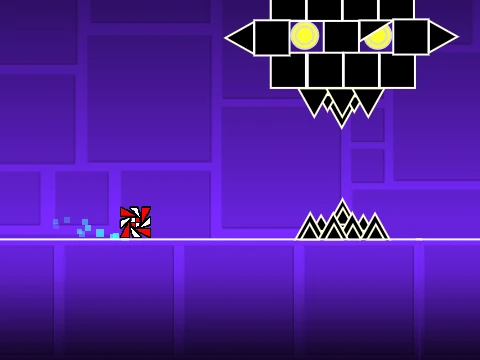 Screenshot from GEOMETRY DASH level 2